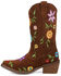 Image #3 - Dingo Girls' Flower Power Western Boots - Snip Toe, Brown, hi-res