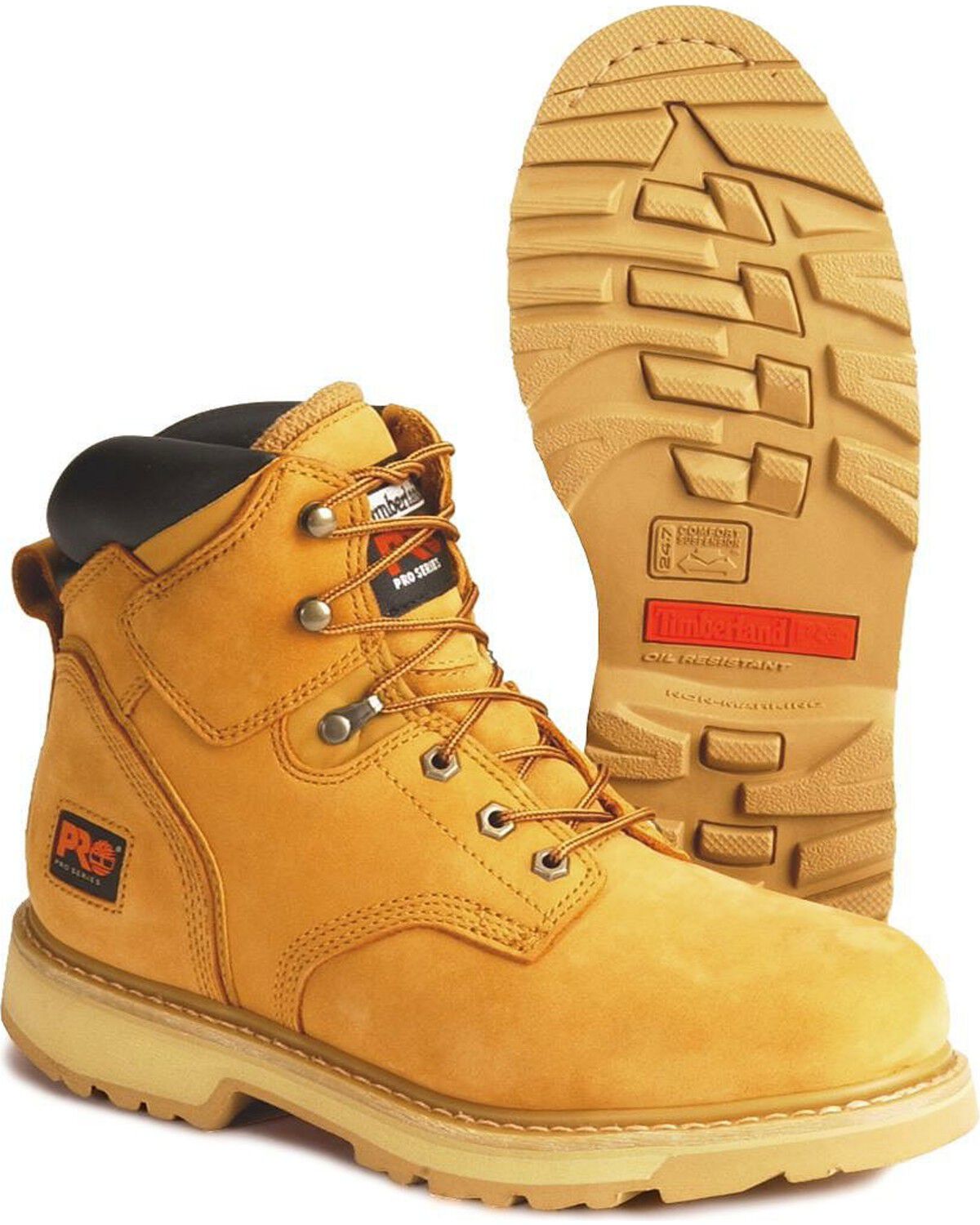 Timberland PRO Men's Wheat Pit Boss Work Boots - Soft Toe, Wheat, hi-res