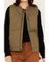 Image #3 - Lucky Brand Workwear Women's Tactical Insulated Canvas Quilted Vest, Olive, hi-res