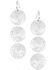 Image #2 - Montana Silversmiths Women's Triple Concho Dangle Earrings, Silver, hi-res