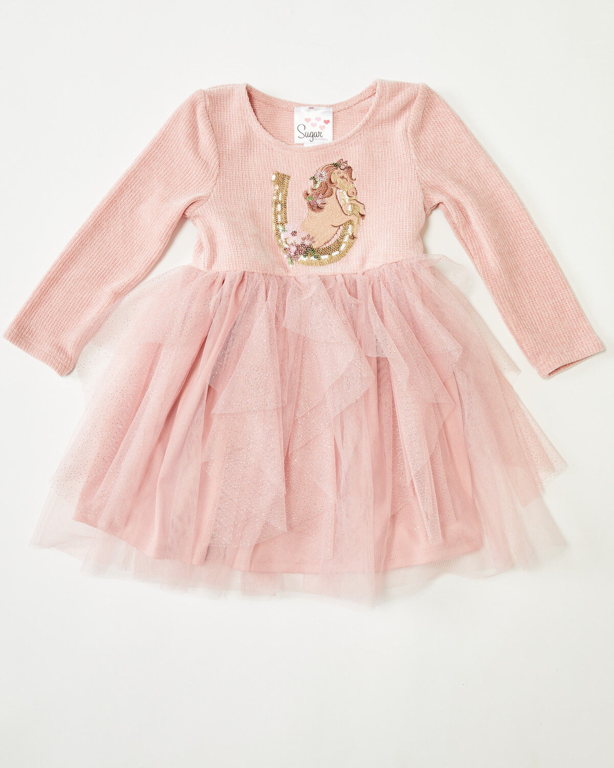 Sugar California Toddler Girls' Horse Applique Tutu Dress, Blush, hi-res
