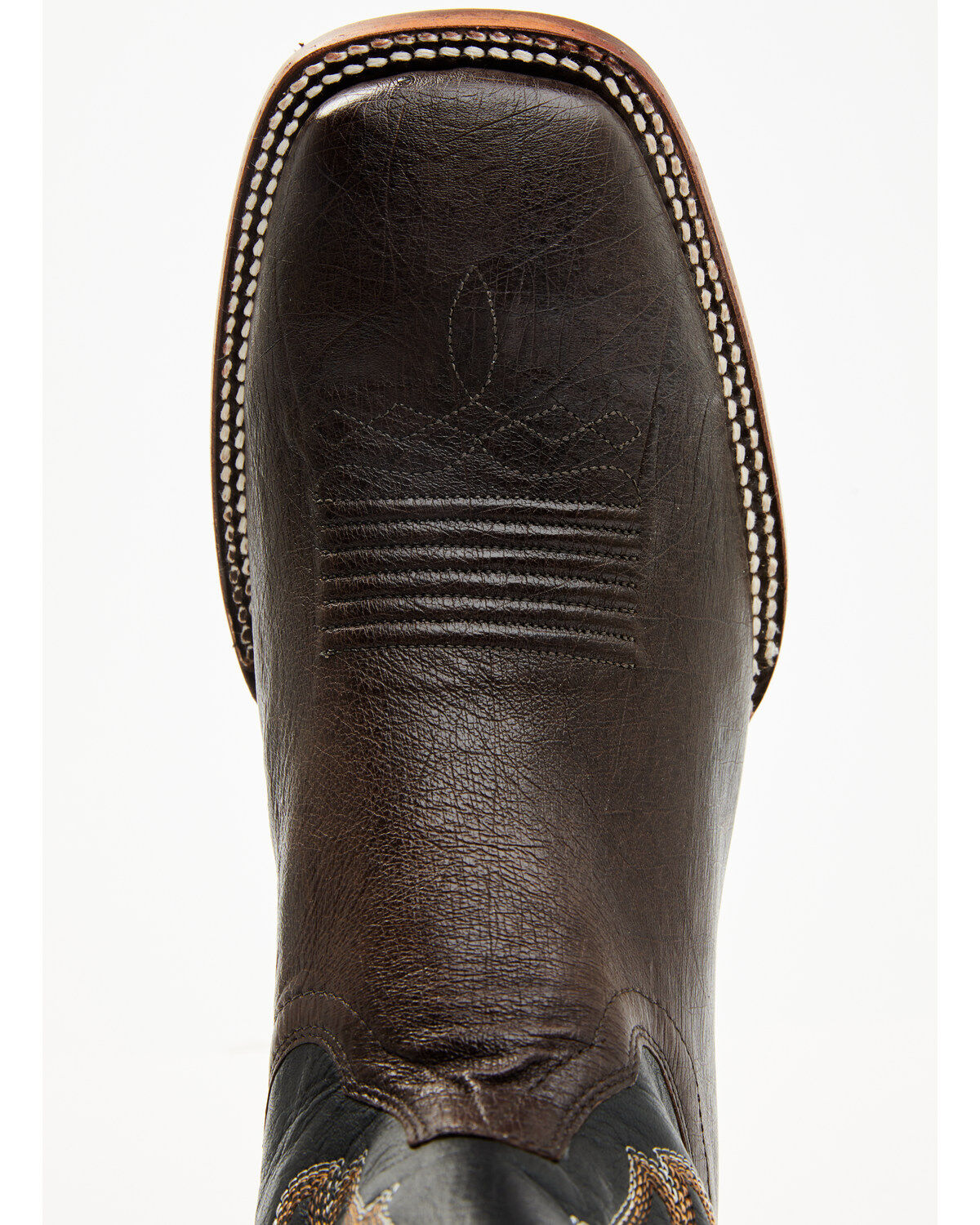 Image #6 - Cody James Men's Exotic Ostrich Western Boots - Broad Square Toe, Chocolate, hi-res