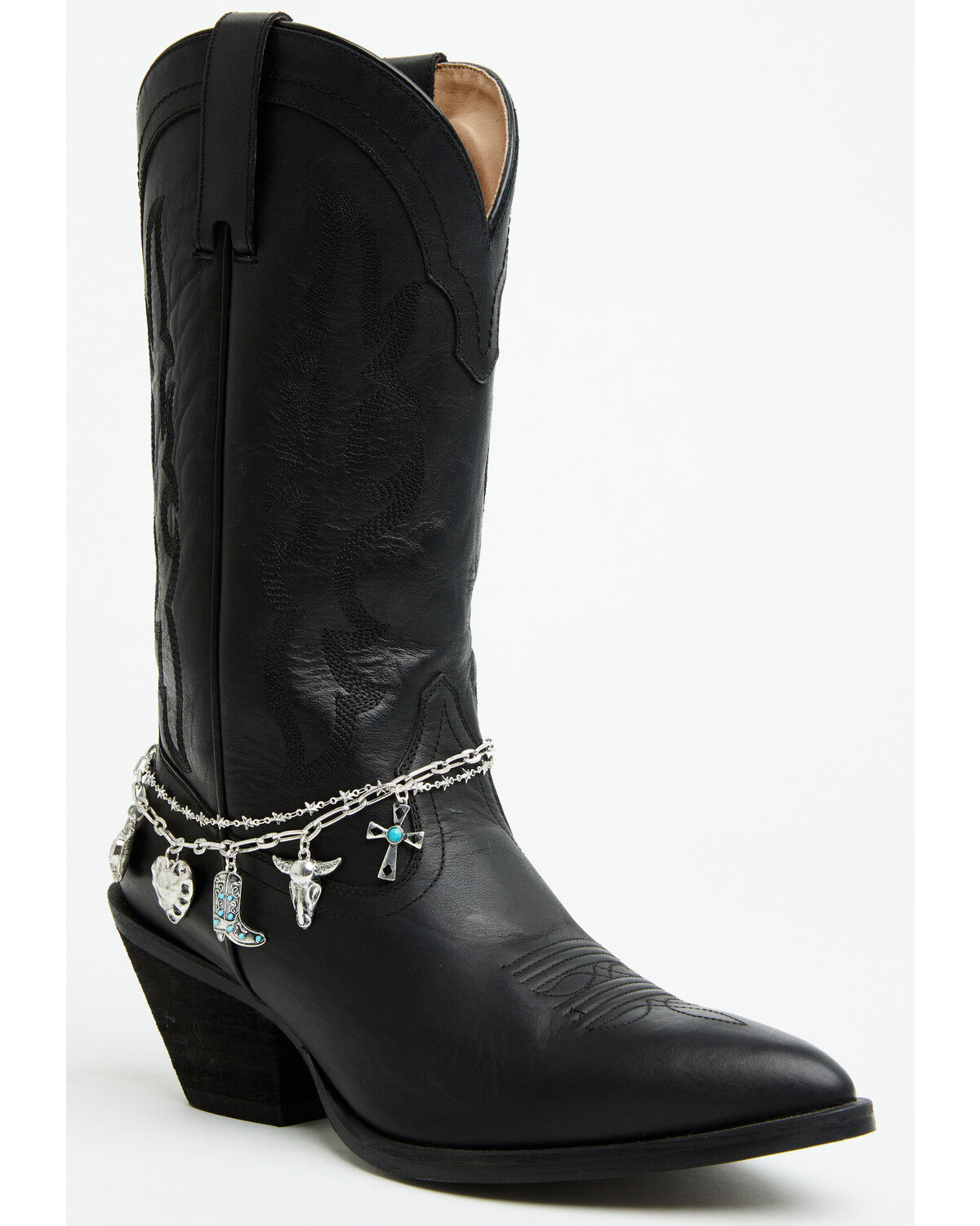 Image #1 - Shyanne Women's Layered Charm Boot Jewelry, Grey, hi-res