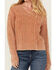 Image #3 - Cleo + Wolf Women's Clark Acid Wash Cable Knit Sweater, Caramel, hi-res