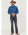 Image #2 - RANK 45&reg; Men's Bulldogger Dobby Geo Button-Down Western Shirt, Blue, hi-res