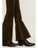 Image #2 - Chrysanthemum Little Girls' Pull On Flare Pants, Olive, hi-res