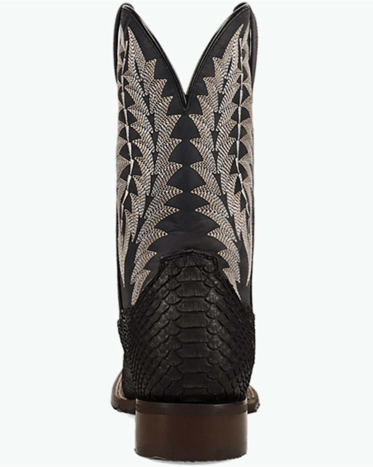 Image #5 - Dan Post Men's Exotic Python Midnight Reign Western Boots - Broad Square Toe, Black, hi-res