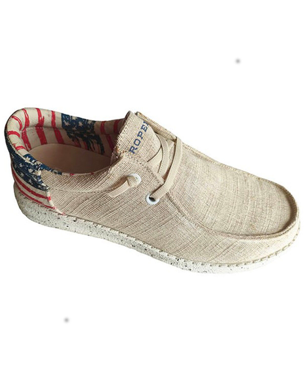 Roper Men's Hang Loose Flag Heel Casual Chukka Shoes - Moc Toe, Tan, hi-res