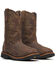 Image #1 - Thorogood Men's 11" USA Waterproof Wellington Work Boots - Composite Toe, Brown, hi-res