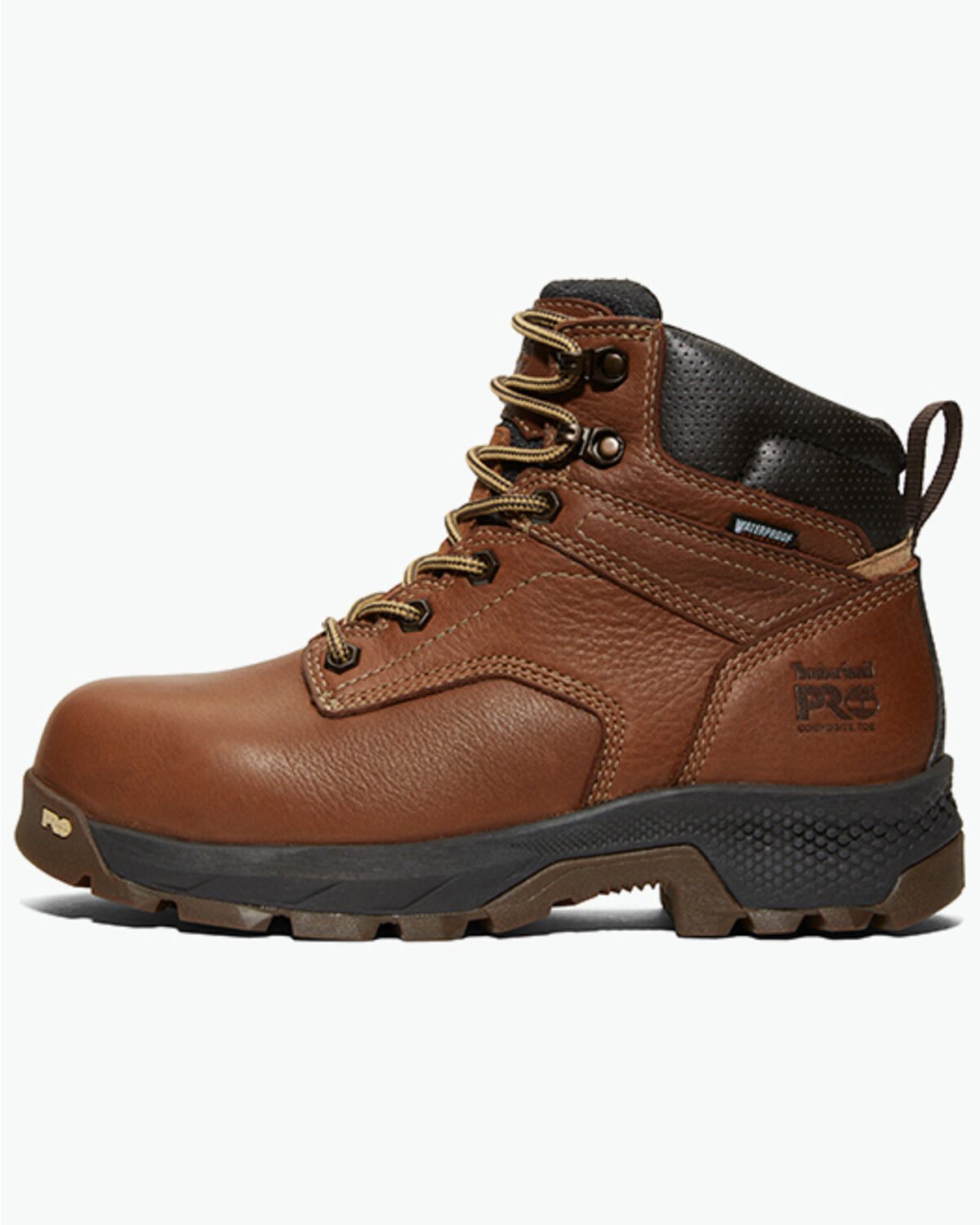 Image #2 - Timberland PRO Women's 6" TiTAN&trade; EV Waterproof Work Boots - Composite Toe, Brown, hi-res