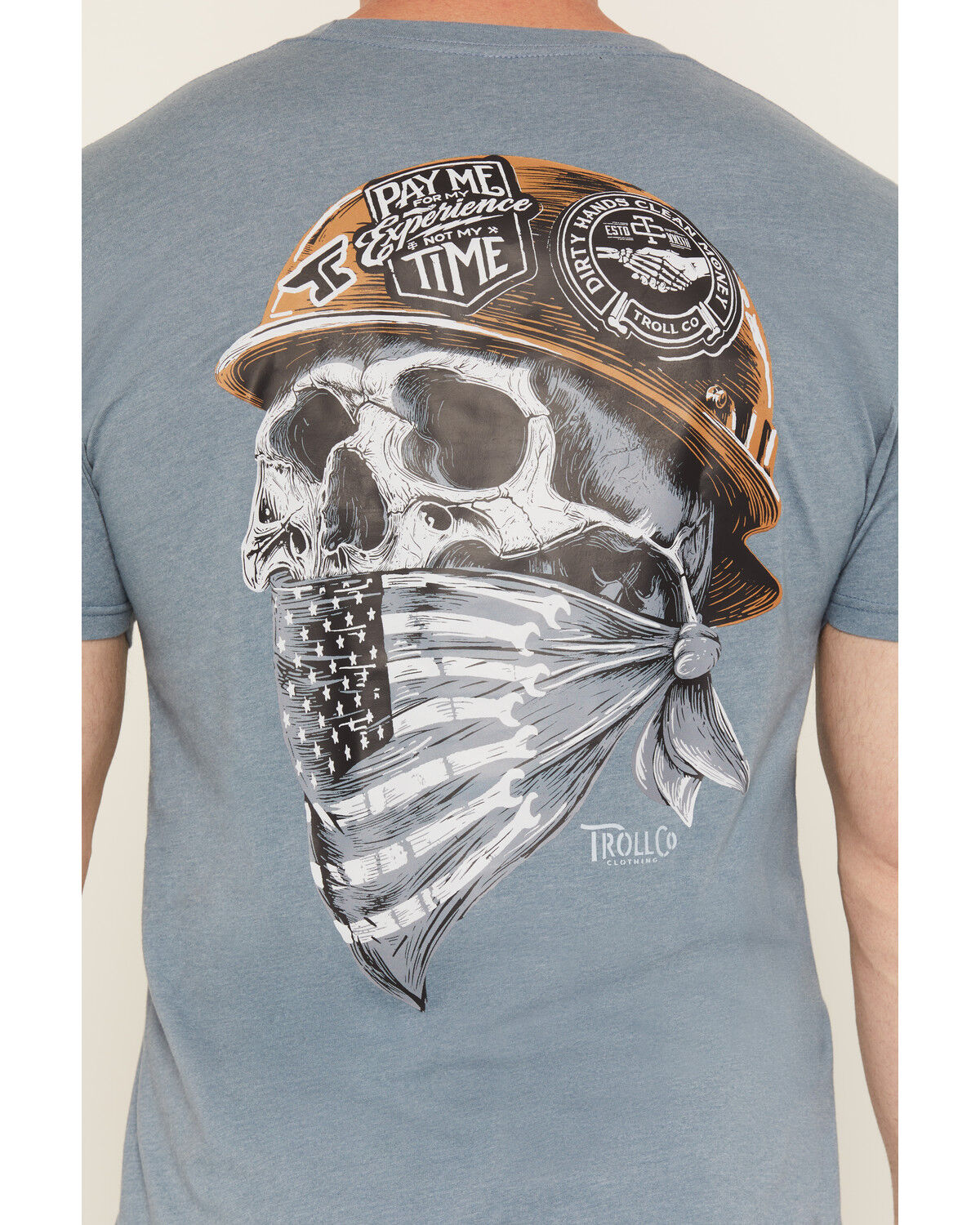 Image #4 - Troll Co Men's Headstrong Short Sleeve Graphic T-Shirt, Blue, hi-res