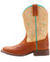 Image #2 - Ariat Girls' Quickdraw Western Boots - Square Toe, Tan, hi-res