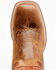 Image #6 - Cody James Men's Upper Two-Tone Leather Western Boots - Broad Square Toe, Orange, hi-res