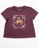 Image #1 - Shyanne Toddler Girls' Cowgirl Icons Short Sleeve Graphic Tee, Grape, hi-res