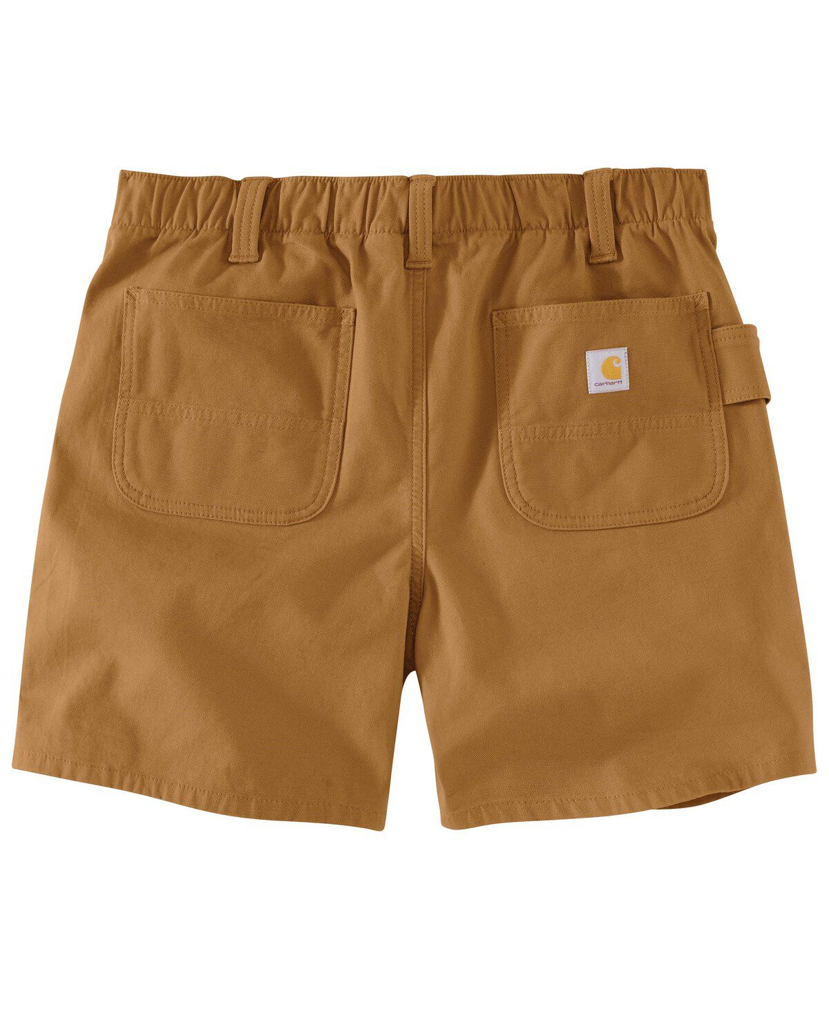 Image #4 - Carhartt Women's Rugged Flex&reg; Relaxed Fit Canvas Work Shorts, Brown, hi-res