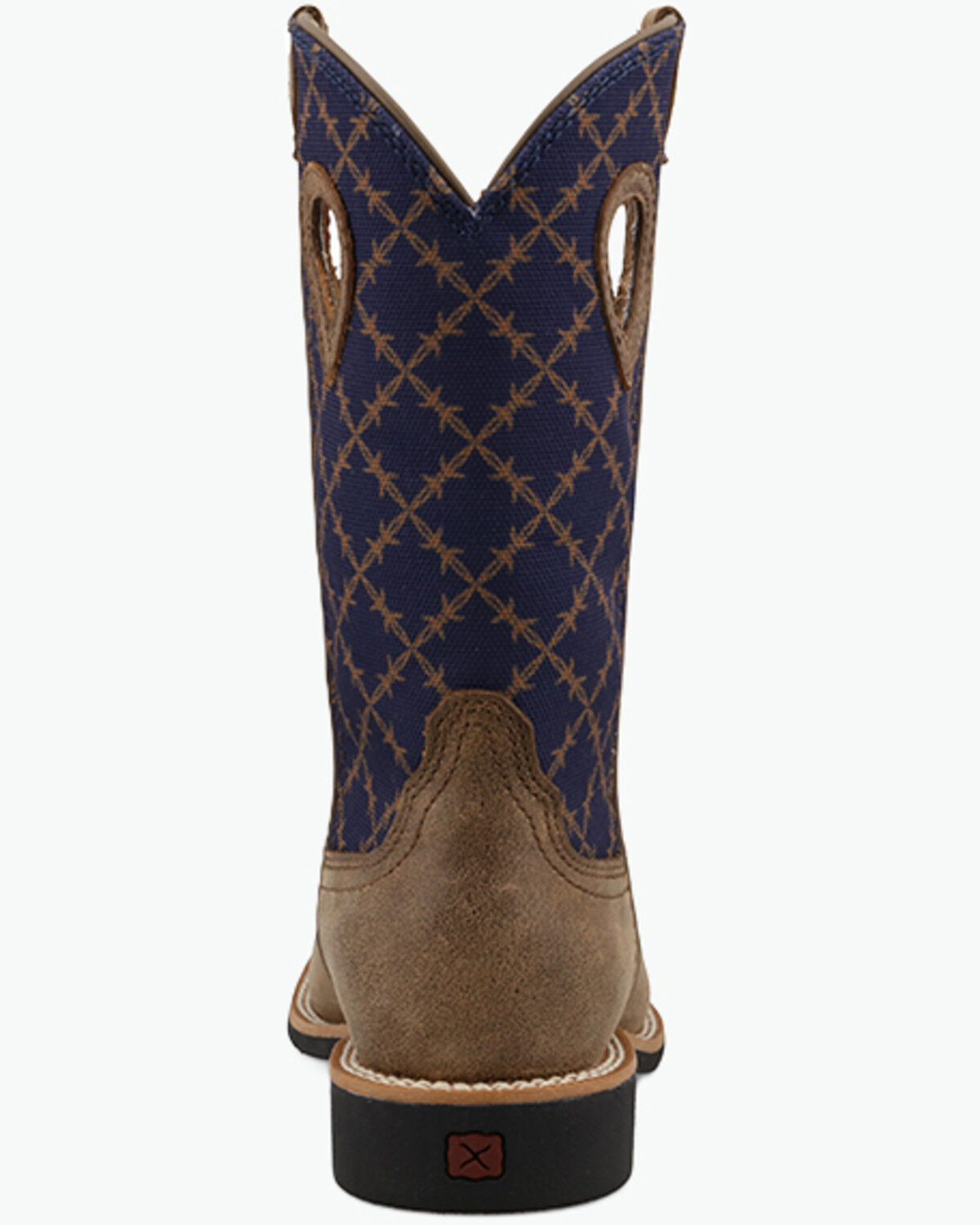 Image #5 - Twisted X Boys' Top Hand Performance Western Boots - Broad Square Toe, Navy, hi-res