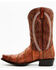 Image #3 - Dan Post Men's Exotic Ostrich Leg Western Boots - Snip Toe , Cognac, hi-res