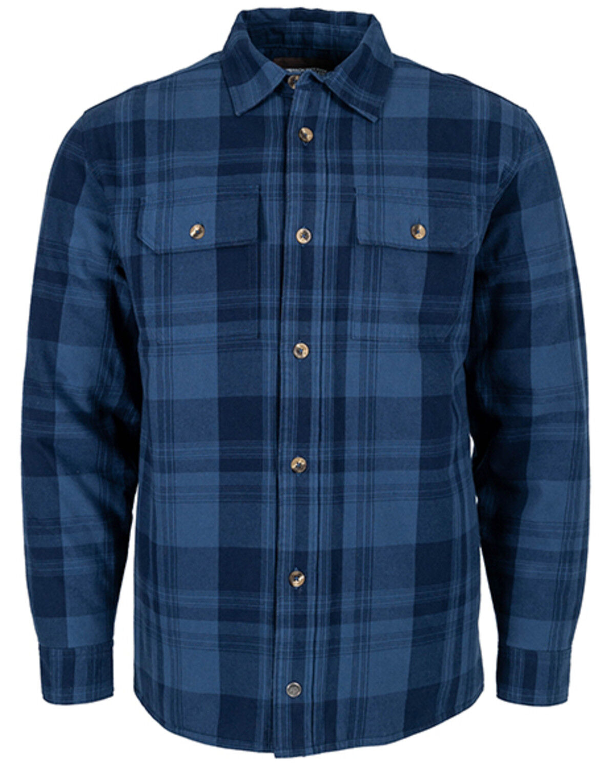 Mountain Khakis Men's Anderson Plaid Print Button-Down Shirt Jacket, Navy, hi-res