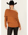 Image #1 - Shyanne Women's Off The Shoulder Cable Knit Sweater, Gold, hi-res