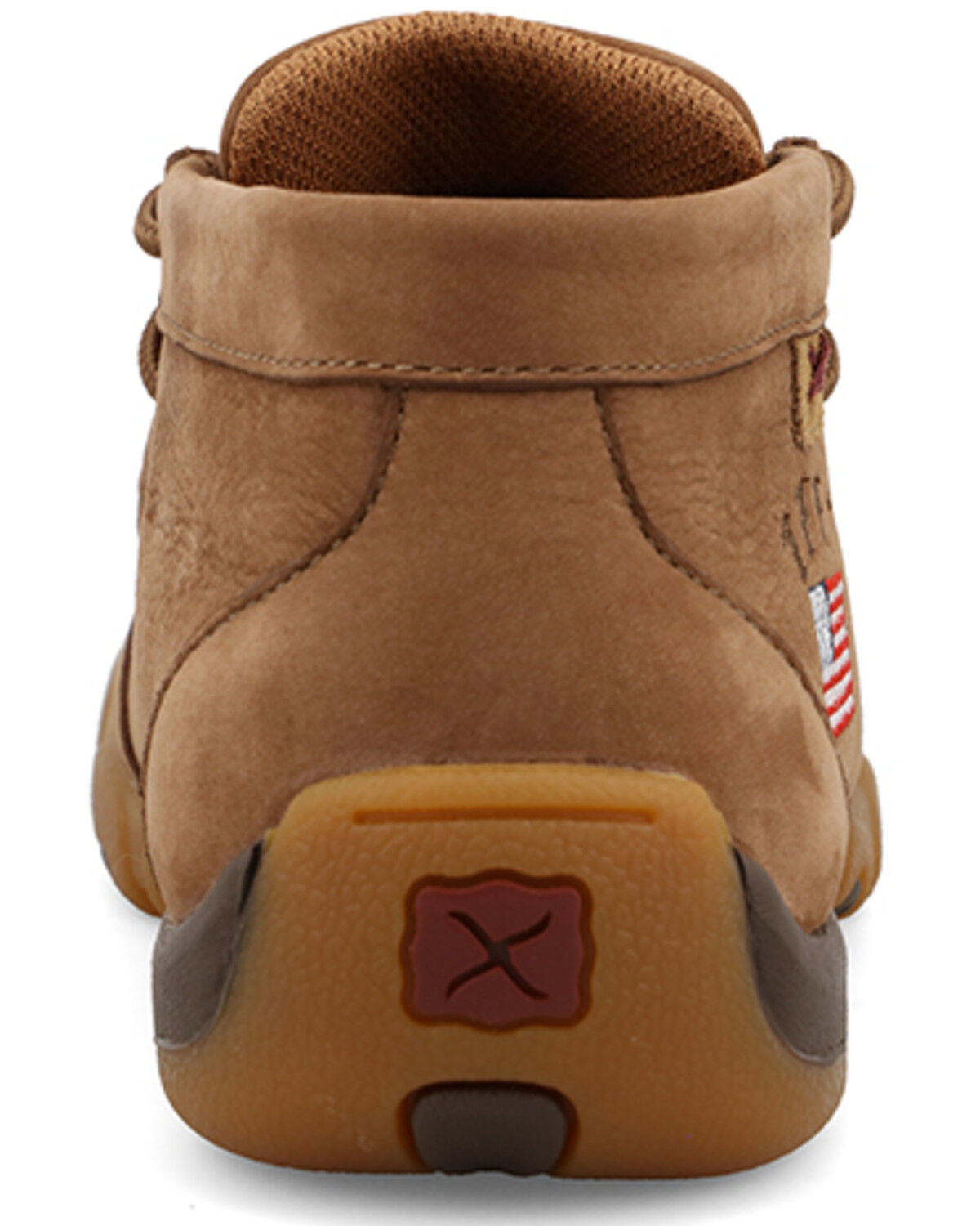 Image #5 - Twisted X Boys' Patriotic Chukka Driving Casual Shoes - Moc Toe, Camel, hi-res