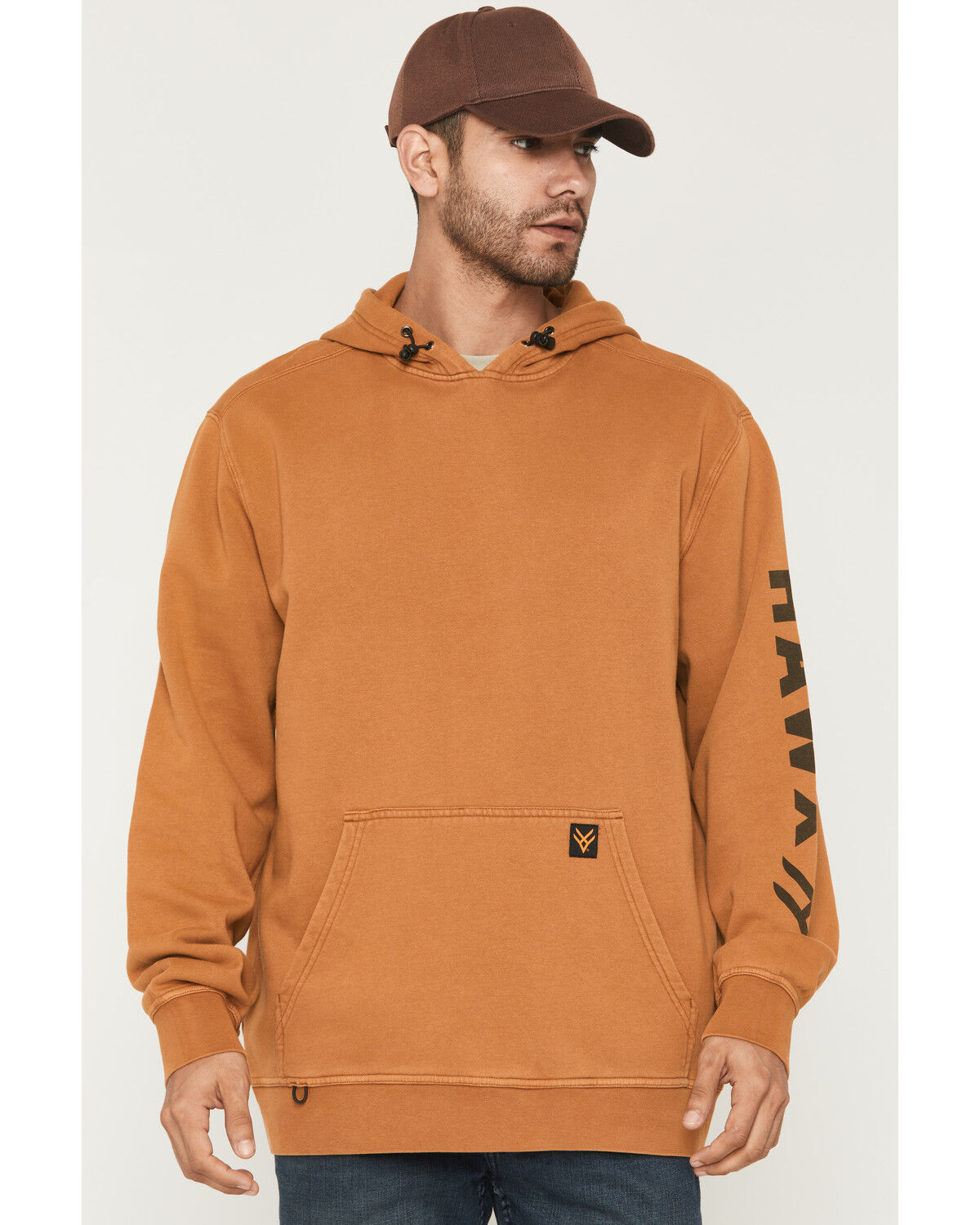 Image #1 - Hawx Men's Pullover Hooded Sweatshirt, Rust Copper, hi-res