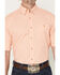 Image #3 - George Strait by Wrangler Men's Geo Print Short Sleeve Button-Down Stretch Western Shirt - Tall, Orange, hi-res