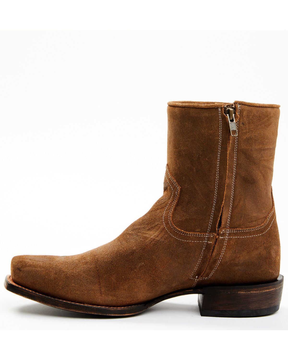 Image #3 - Moonshine Spirit&reg; Men's Pancho Roughout Western Boots - Square Toe, Brown, hi-res