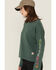 Image #2 - Carhartt Women's TENCEL&trade; Fiber Series Loose Fit Long Sleeve Graphic Sweatshirt, Forest Green, hi-res