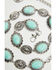 Image #3 - Shyanne Women's Southwestern Stone Chain Belt, Silver, hi-res