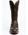 Image #4 - El Dorado Men's Basket Weave Western Boots - Medium Toe, Brown, hi-res