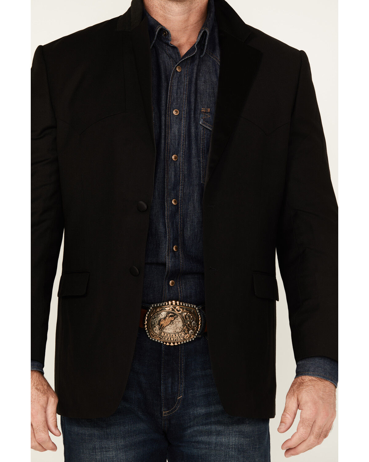 Image #2 - Cody James Black 1978&reg; Men's Sedona Tuxedo Jacket, Black, hi-res