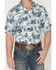 Image #3 - Wrangler Men's Coconut Cowboy Printed Short Sleeve Snap Western Shirt, Blue, hi-res