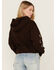 Image #4 - Wrangler Retro Women's Southwestern Sleeve Logo Hoodie , Brown, hi-res