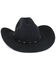 Image #3 - Cody James® Men's Drifter 3X Rider Crown Wool Hat, Black, hi-res