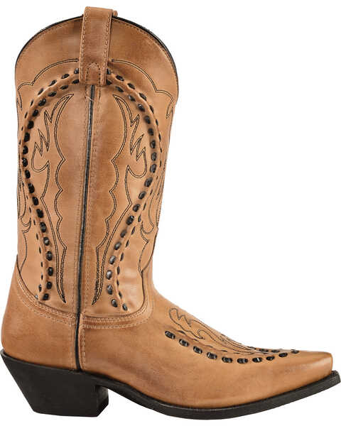 Image #2 - Laredo Men's Laramie Snip Toe Western Boots, Antique Tan, hi-res