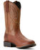 Image #1 - Ariat Men's Sport Stratten Performance Western Boots - Round Toe, Brown, hi-res