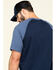 Image #5 - Hawx Men's Navy Midland Short Sleeve Baseball Work T-Shirt - Tall, Navy, hi-res