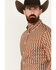 Image #2 - RANK 45&reg; Men's Manvel Southwestern Print Long Sleeve Button-Down Stretch Western Shirt, Lt Brown, hi-res