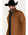 Image #2 - Dakota Grizzly Men's Kayce Softshell Zip Jacket, Brown, hi-res