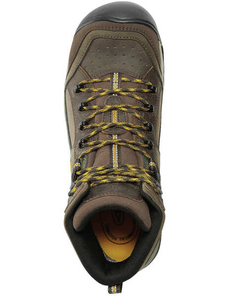 Image #3 - Keen Men's Waterproof Non-Metallic Composite Toe Work Boots, Brown, hi-res