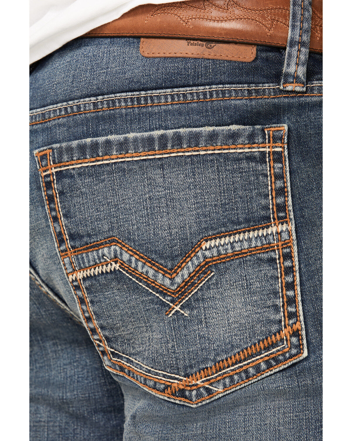 Image #4 - Moonshine Spirit&reg; Men's Cantina Wash Decker Slim Straight Stretch Denim Jeans, Medium Wash, hi-res