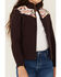 Image #3 - Shyanne Girls' Southwestern Print Softshell Jacket , Chocolate, hi-res