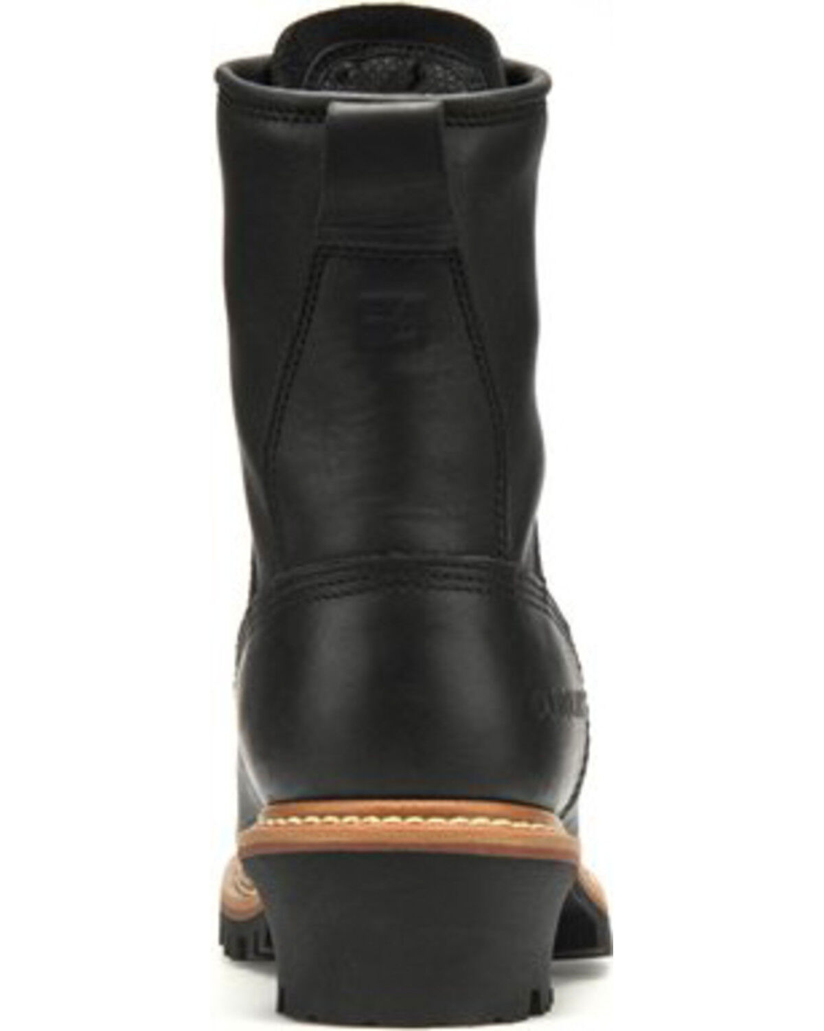 Image #7 - Carolina Men's Logger Boots - Soft Toe, Black, hi-res