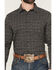 Image #3 - Gibson Trading Co Men's Bug Out Plaid Print Long Sleeve Button-Down Stretch Western Shirt - Tall, Black, hi-res