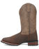 Image #3 - Laredo Men's Elias Western Boots - Broad Square Toe , Chocolate, hi-res