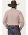 Image #4 - Cinch Men's Geo Print Long Sleeve Button-Down Western Shirt, Burgundy, hi-res