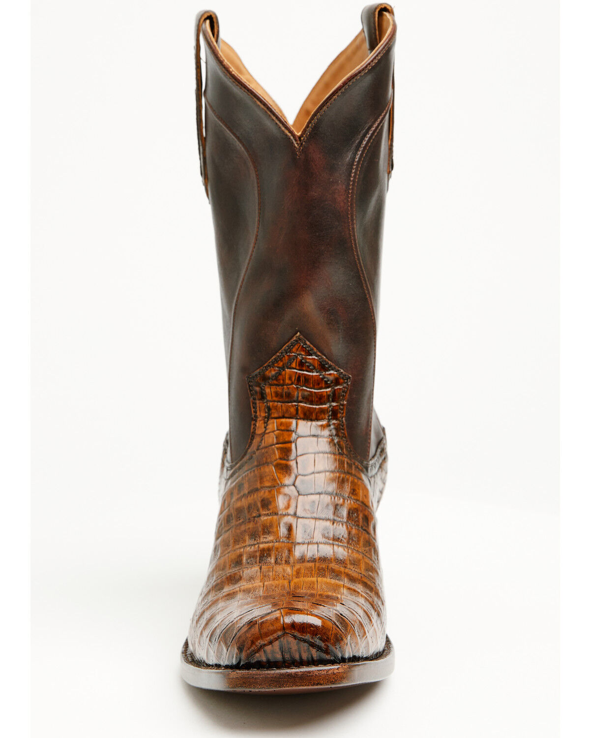 Image #4 - Cody James Black 1978&reg; Men's The Mason Exotic Caiman Western Boots - Square Toe, Brown, hi-res