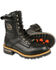 Image #1 - Milwaukee Leather Men's Lace To Toe Logger Boots - Round Toe, Black, hi-res